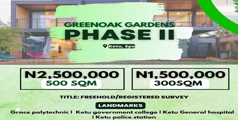 Land for sale in ketu | Greenoak Gardens Phase 2
