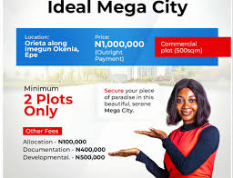 Land for Sale along Imegun-okenla, Orieta, Epe LGA, Lagos | Ideal Mega City. List of plots, acres and hectares of land for sale in Epe, Lagos State