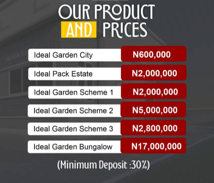 Land for-sale Igboye, Epe, Lagos State | Ideal Park Estate