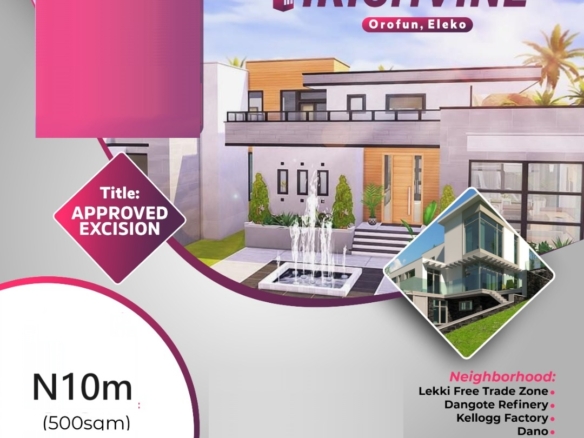 Land for-Sale in Orofun Ibeju-Lekki Lagos State | Irishvine Estate. List of plots, acres and hectares land for sale in Ibeju Lekki
