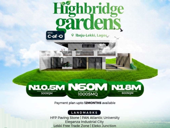 Land for Sale at Ibeju-Lekki Lagos | Highbridge Gardens Commercial